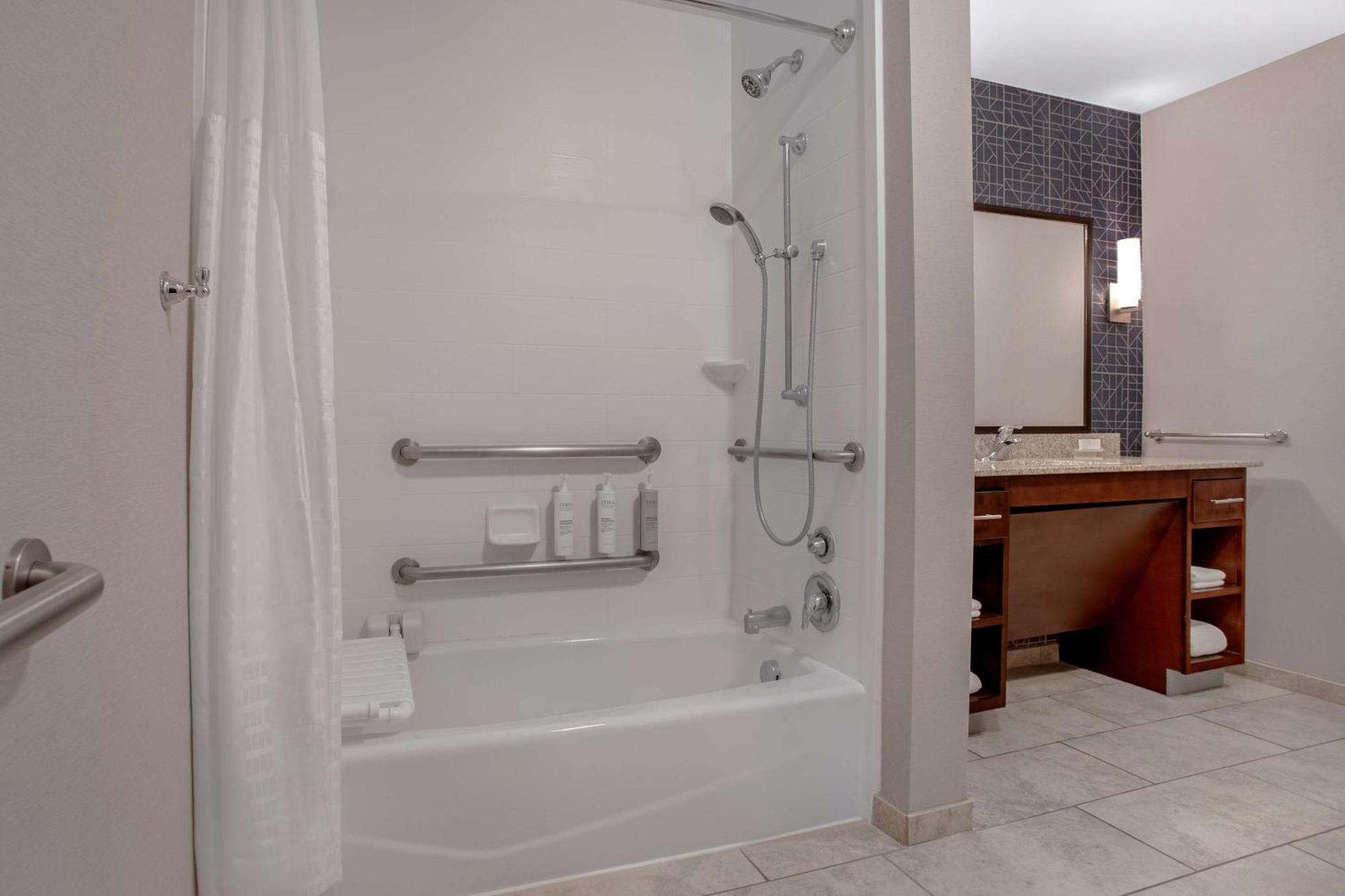 Suite Two Queen Beds Tub Mobility Hearing Access or Non-Smoking