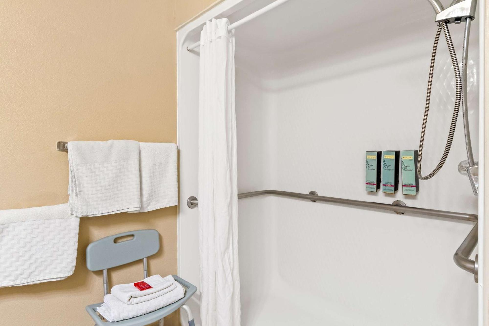 Queen Room Two Queen Beds Roll Shower Mobility Access or Communication Assistance or Non-Smoking